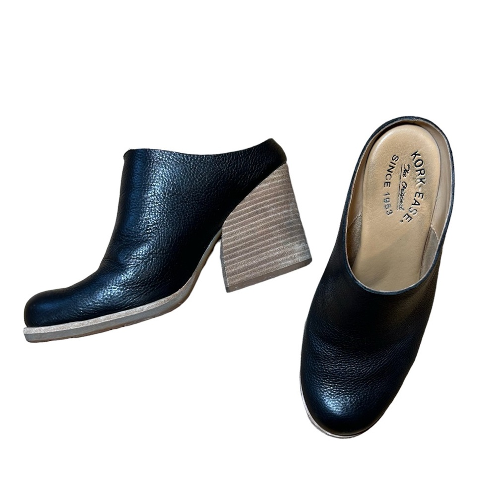 Kork-Ease Challis Mule Black Wedge